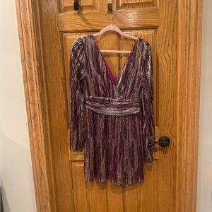 Lilly Pulitzer Riza Romper Burgundy Mulberry size M